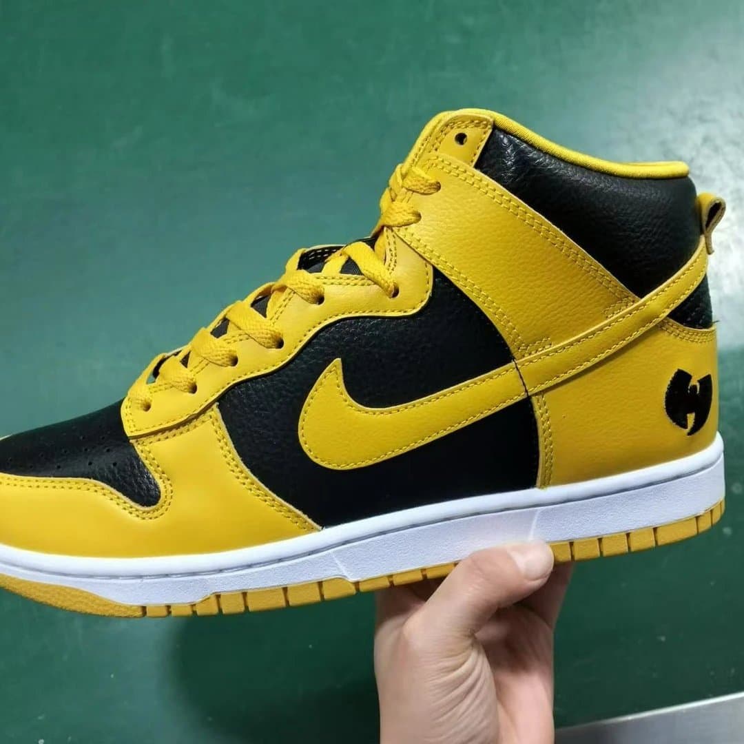Nike Dunk Low Pink Orange — black and yellow wudang