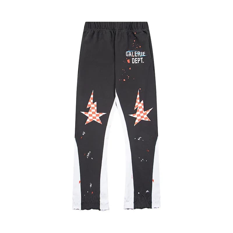 Paint Splatter Track Pants Gallery Dept. Logo Print — YCK2HY046