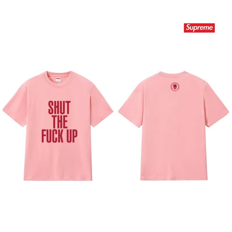 Supreme T-Shirt Graffiti Logo — S314粉色