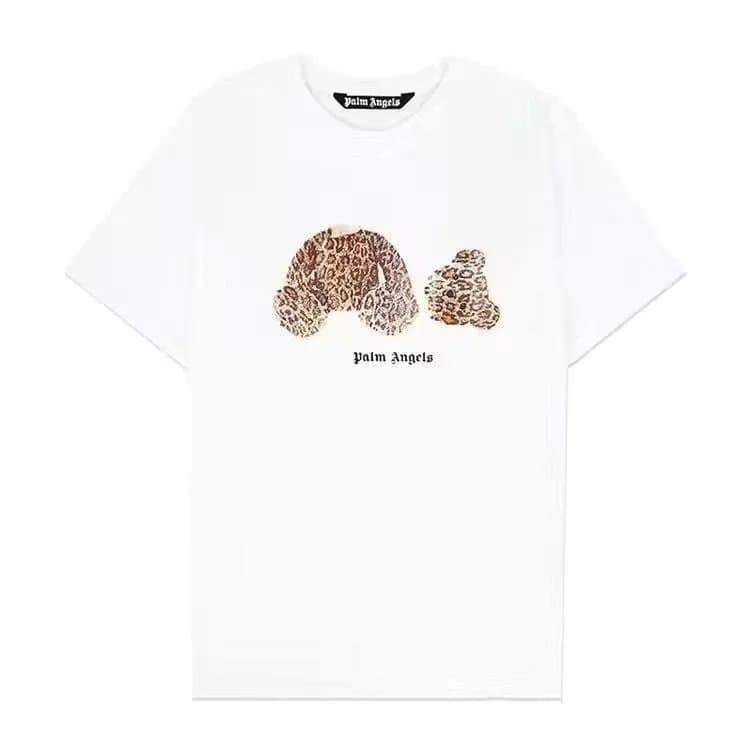 Palm Angels Graphic Tee Leopard Bear Print