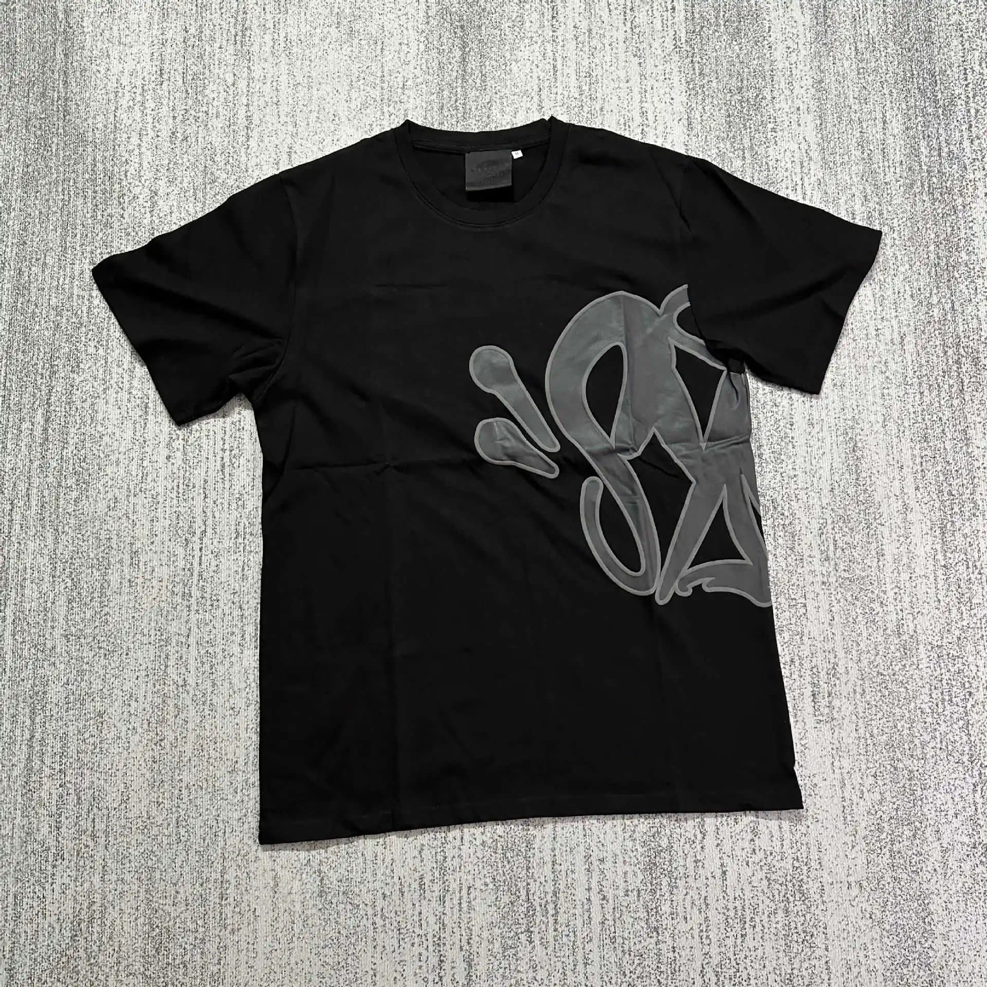 Balenciaga Graphic T-Shirt Grey Logo Print