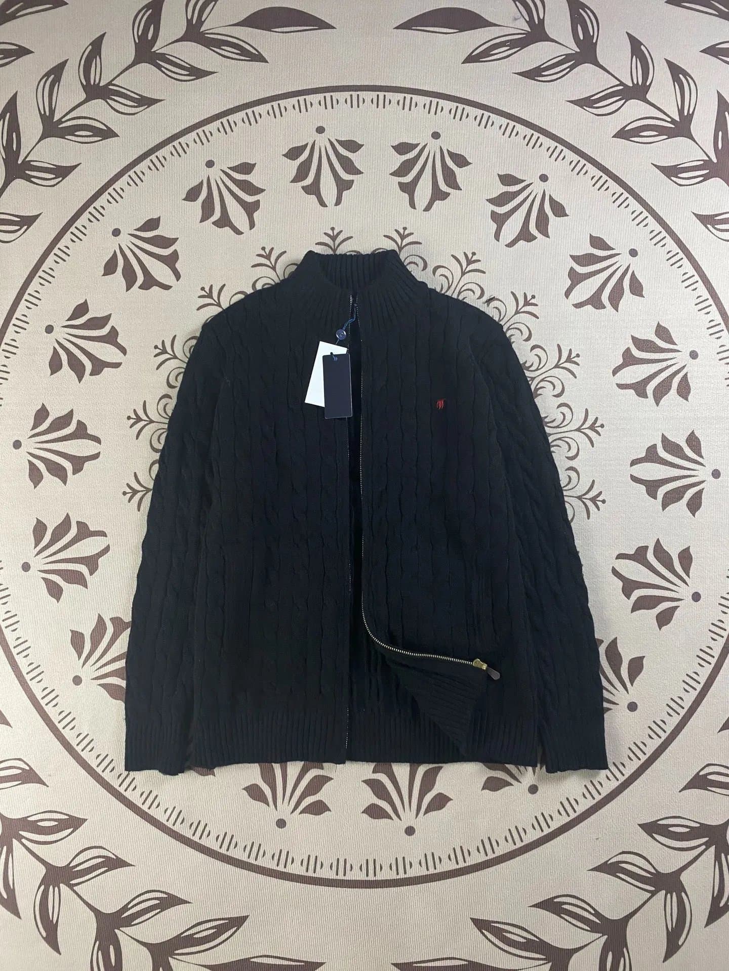 Polo Ralph Lauren Cable Knit Zip-Up Sweater Classic Cable