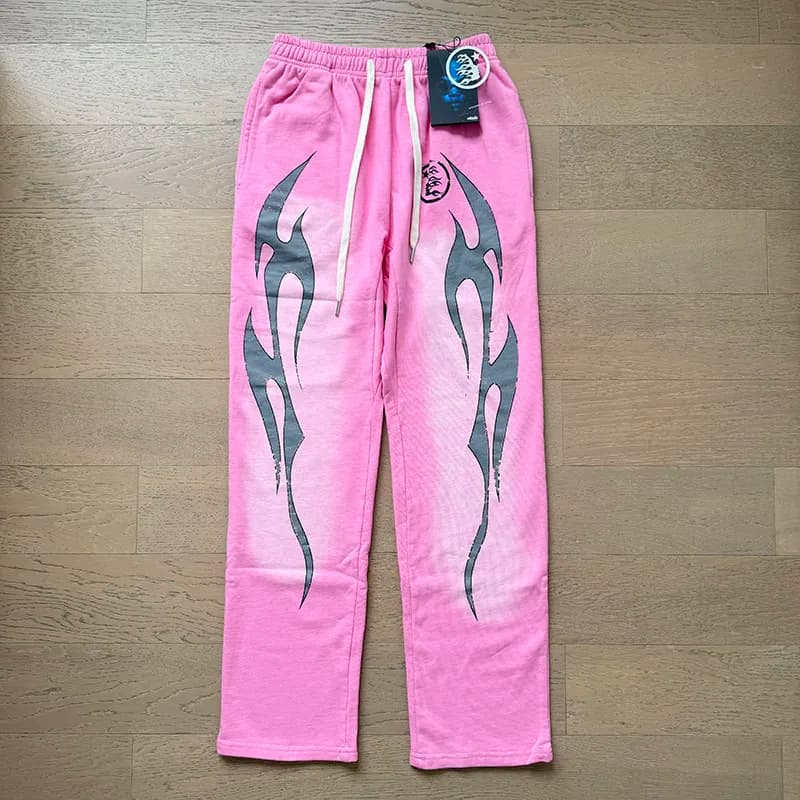 Reebok Track Pants Flame Graphic — 726长裤洗水粉