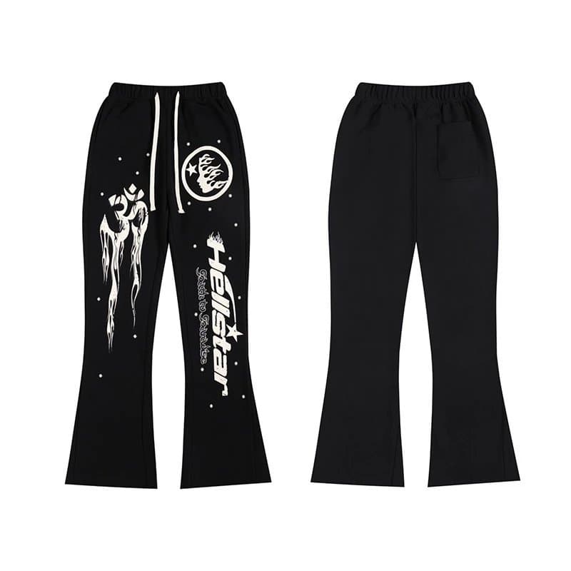 Flared Sweatpants Hellstar Graphic Print