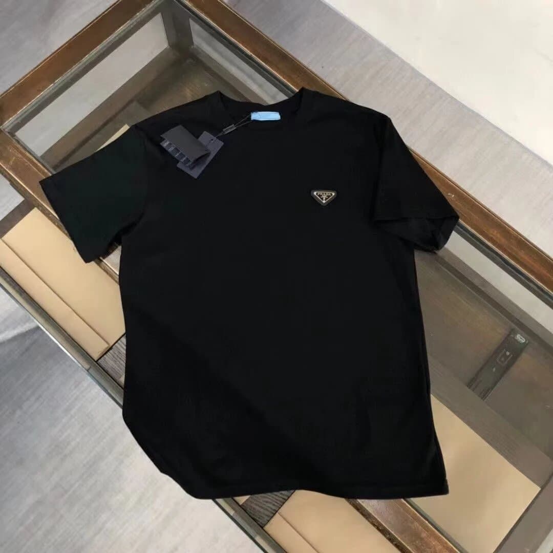 Prada Logo T-Shirt Triangle Logo