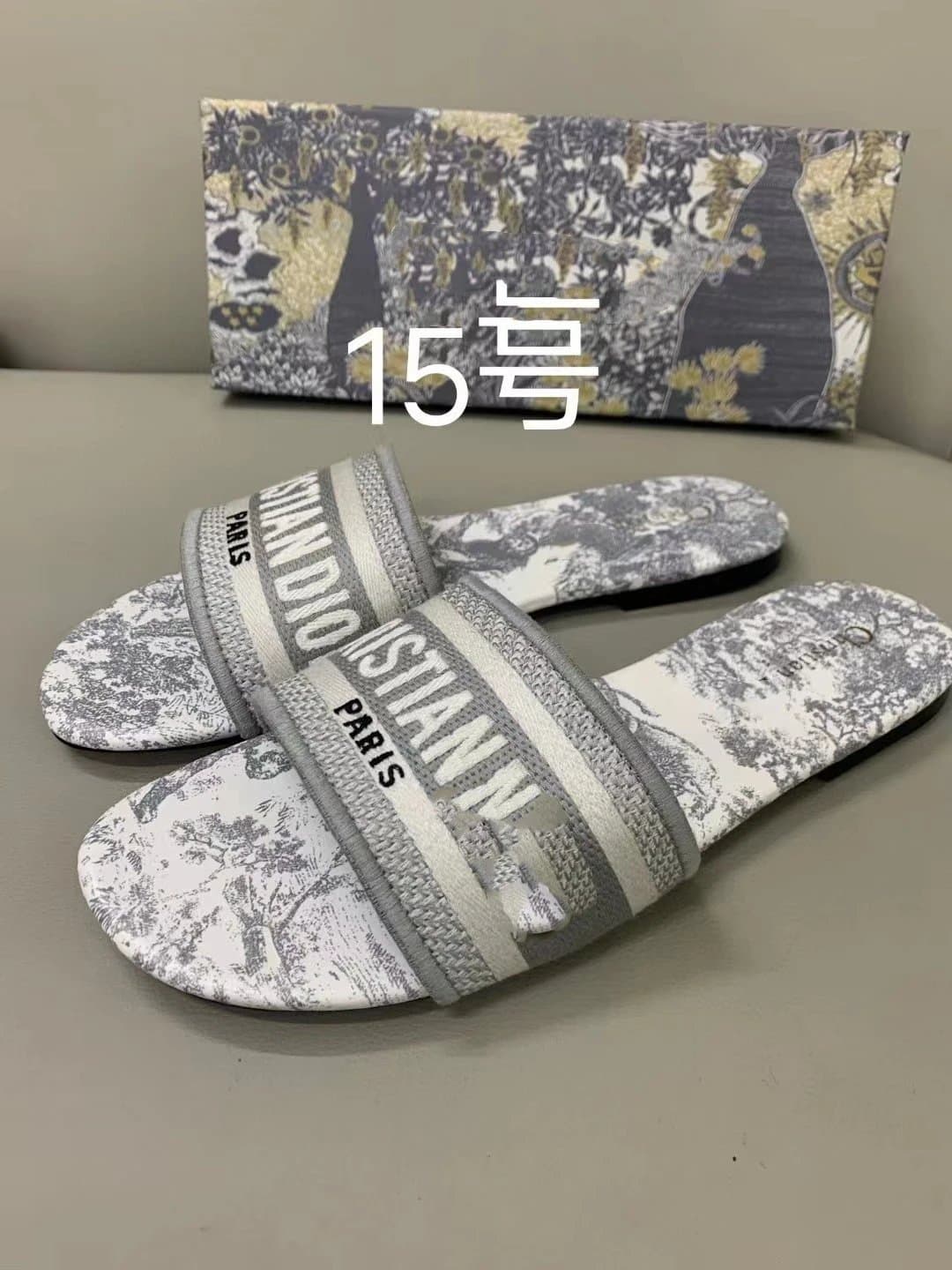 Dior Slide Sandal Oblique Logo Strap — 3
