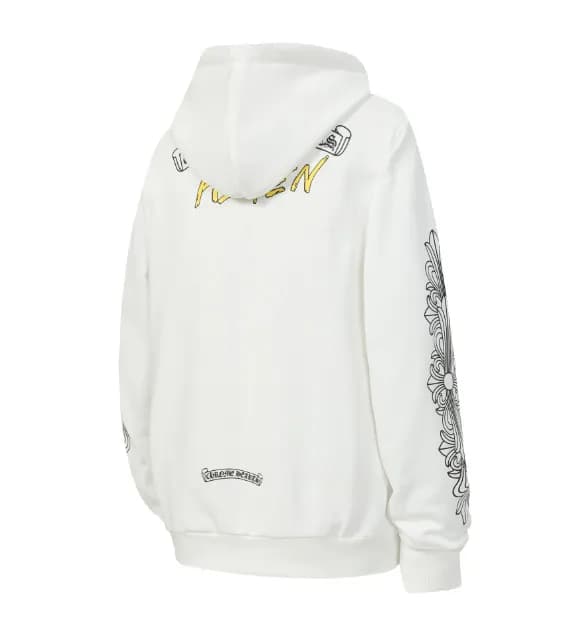 Chrome Hearts Hoodie Floral Print