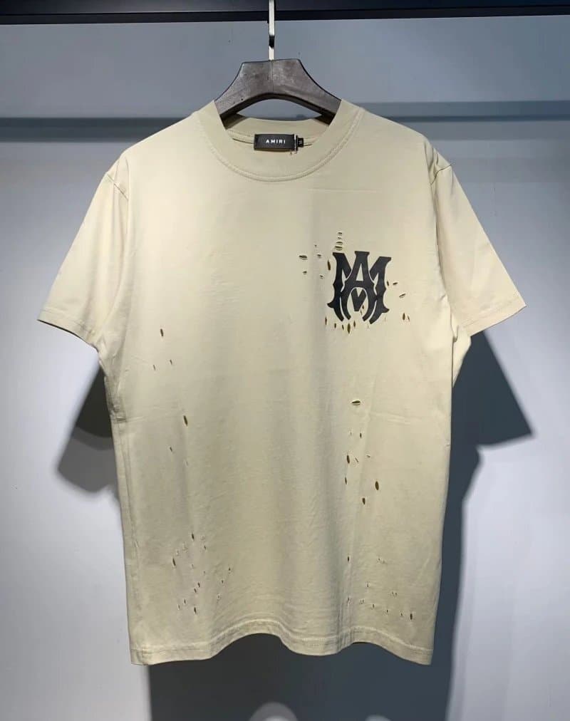 Amiri Logo Tee Pink Logo — 9650杏色