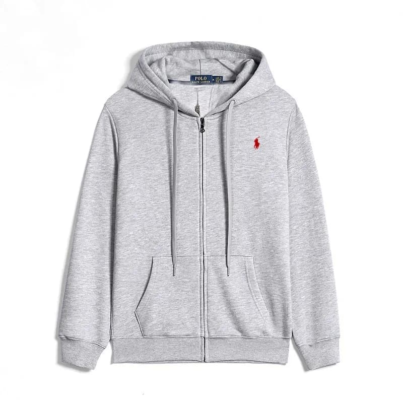 Polo Ralph Lauren Full-Zip Hoodie Heather Grey