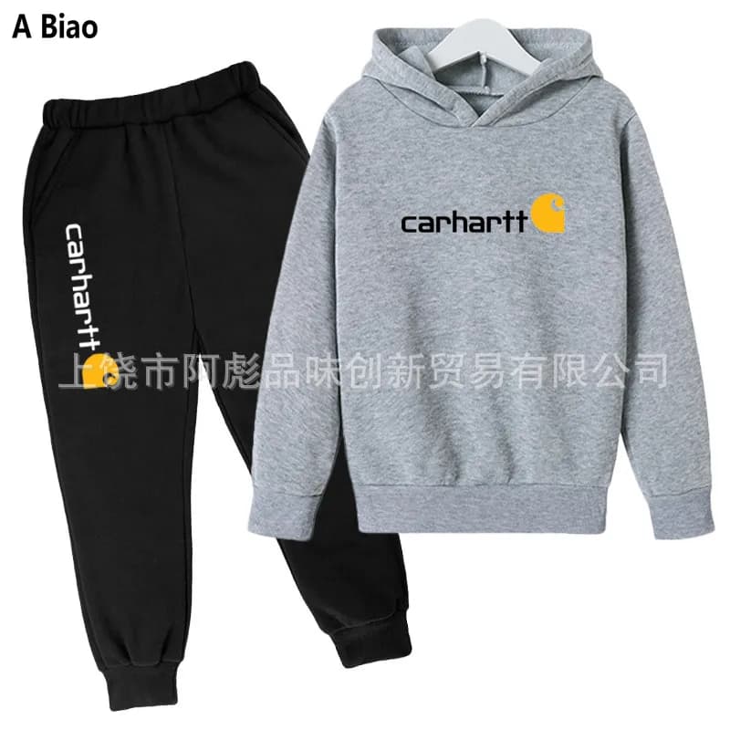 Carhartt Hoodie and Joggers Set Logo Print