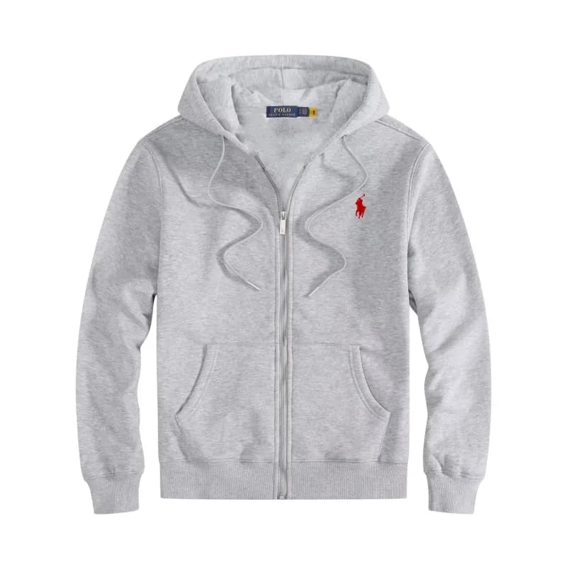 Polo Ralph Lauren Full-Zip Hoodie Heather Grey