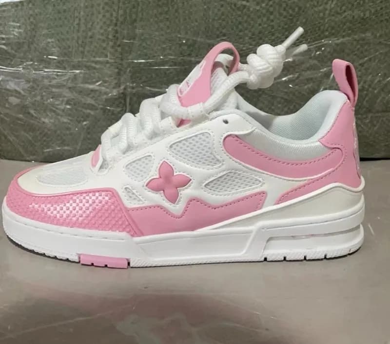 Louis Vuitton LV Trainer Pink and White