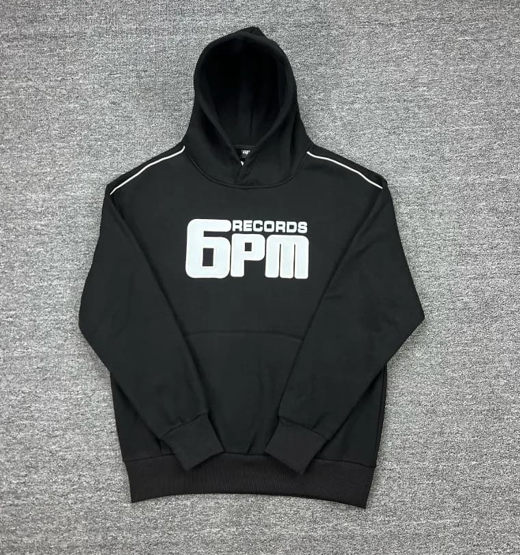 Hoodie and Joggers Set Heather Grey with Black Accents — 3007 tops