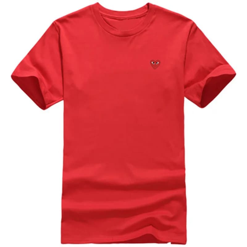 Comme des Garçons Heart Logo T-Shirt Red