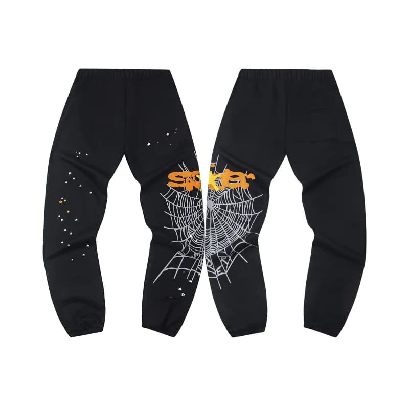 Sp5der Spider Web Joggers Halloween Spider Web Print