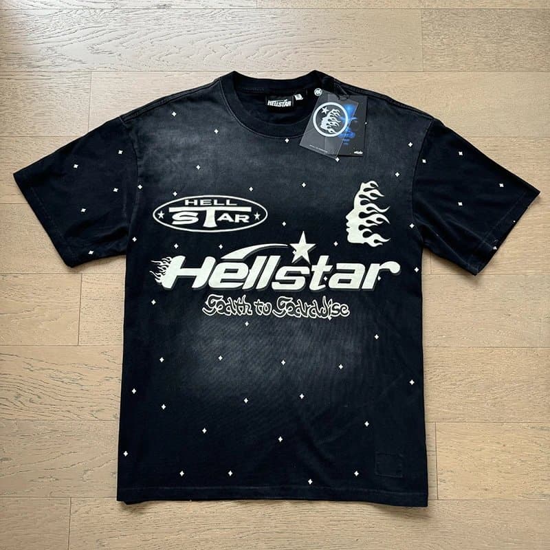 Hellstar Graphic Tee Abstract Skull Print — 677#