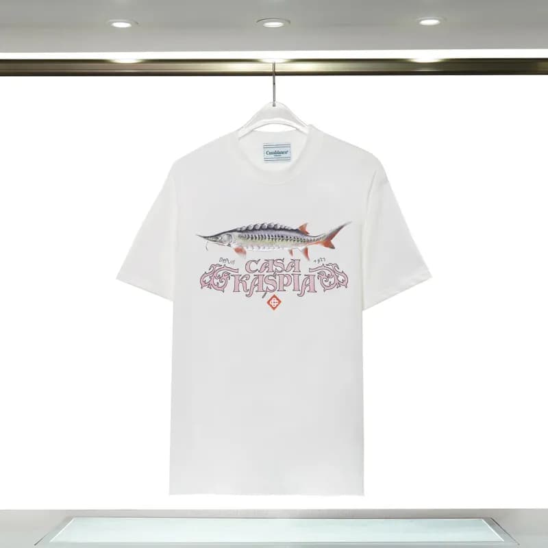 Aimé Leon Dore Casablanca Graphic Tee Casablanca Jet Print — 8135 white