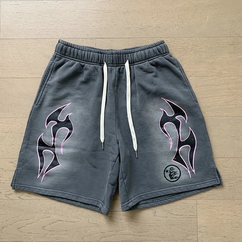 Hellstar Track Shorts Flame Logo — 703