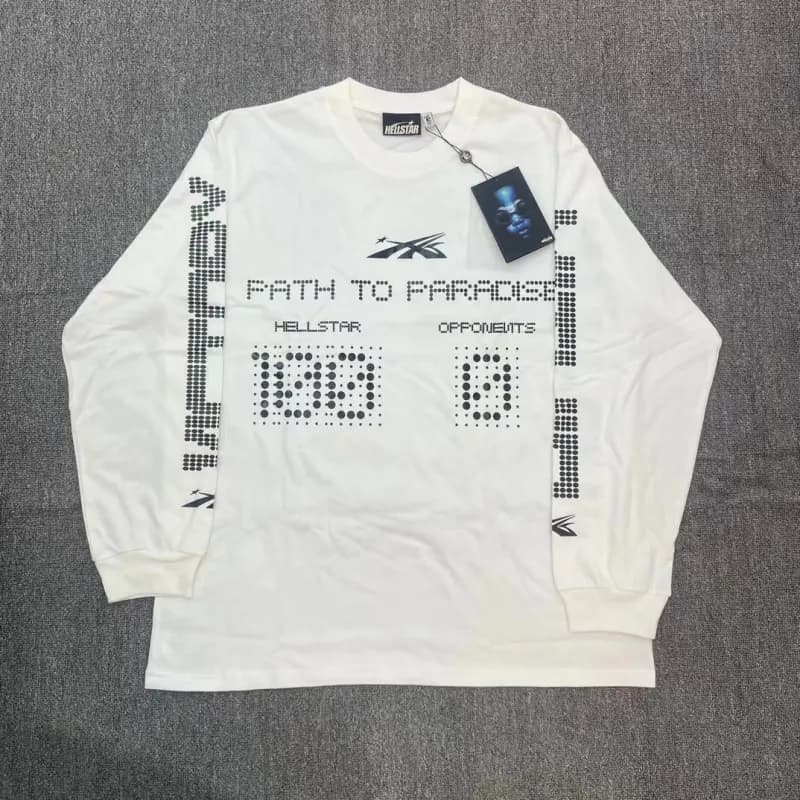 Hellstar Long Sleeve Tee Brain Helmet Graphic — 14