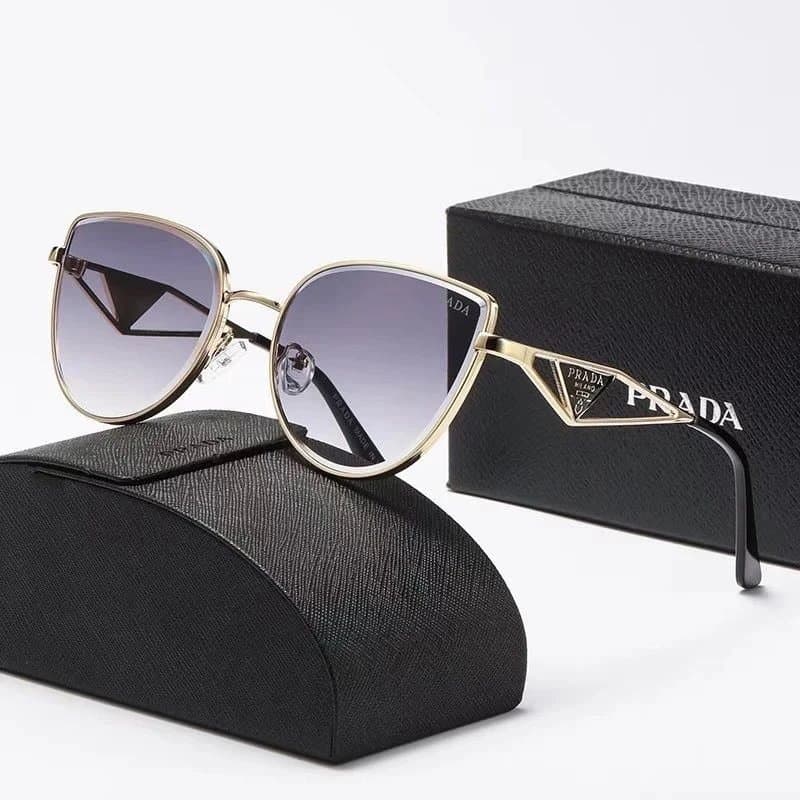 Prada Cat-Eye Sunglasses Triangle Logo
