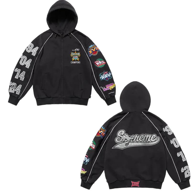 Supreme Zip-Up Hoodie Box Logo — E598黑 24SS playoff
