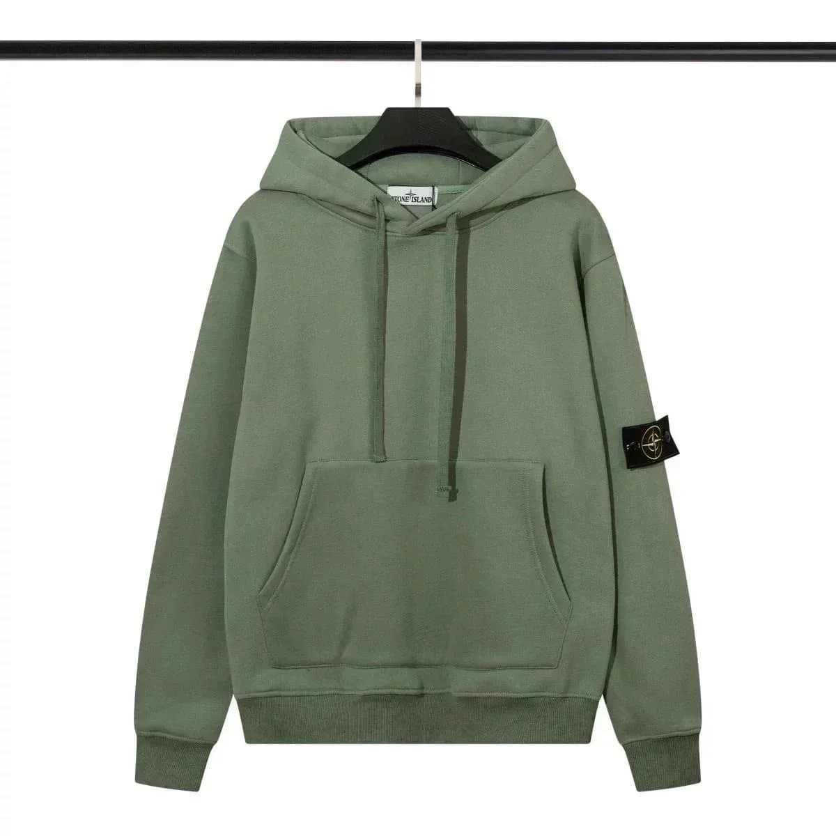 Stone Island Zip-Up Hoodie Compass Patch — 22