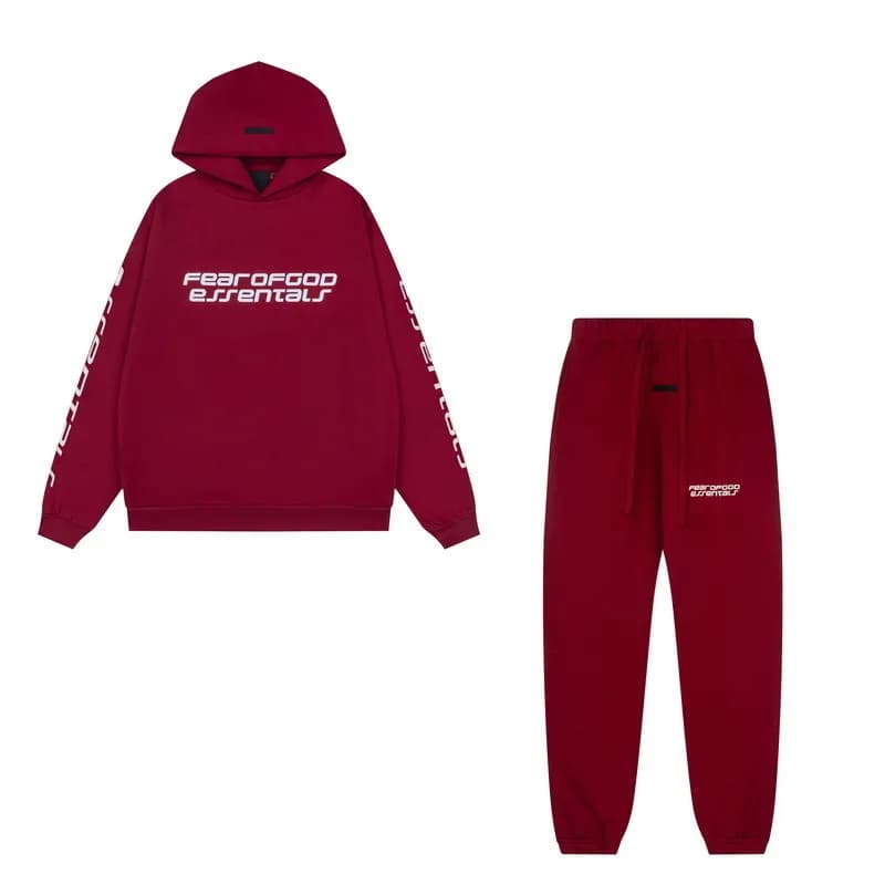 Hoodie and Joggers Set Fear of God Essentials Logo