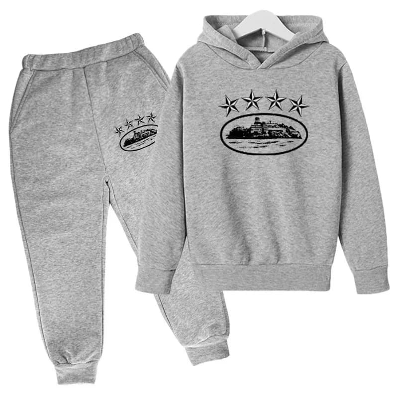 Tommy Hilfiger Hoodie and Joggers Set Cruise Ship Logo — A2