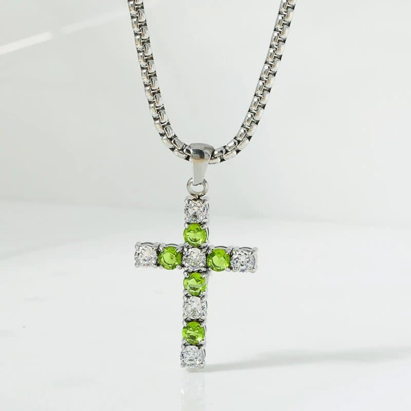 Chrome Hearts Cross Pendant Crystal-Set