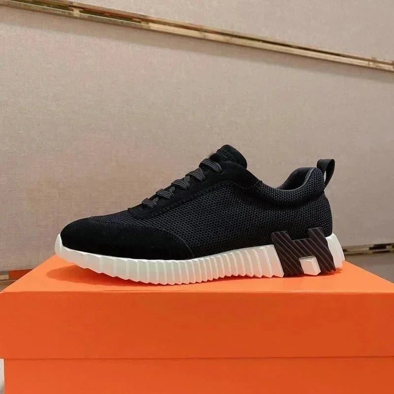 Hermès H-Boot Sneaker Black Orange — 黑色