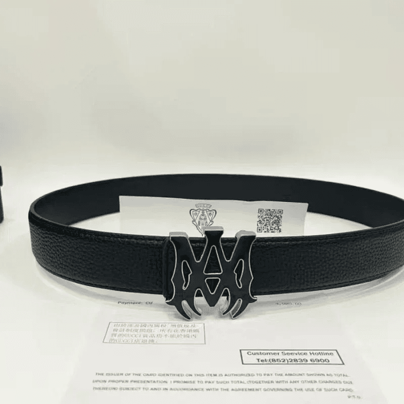 Balenciaga Logo Belt Metallic Logo Buckle