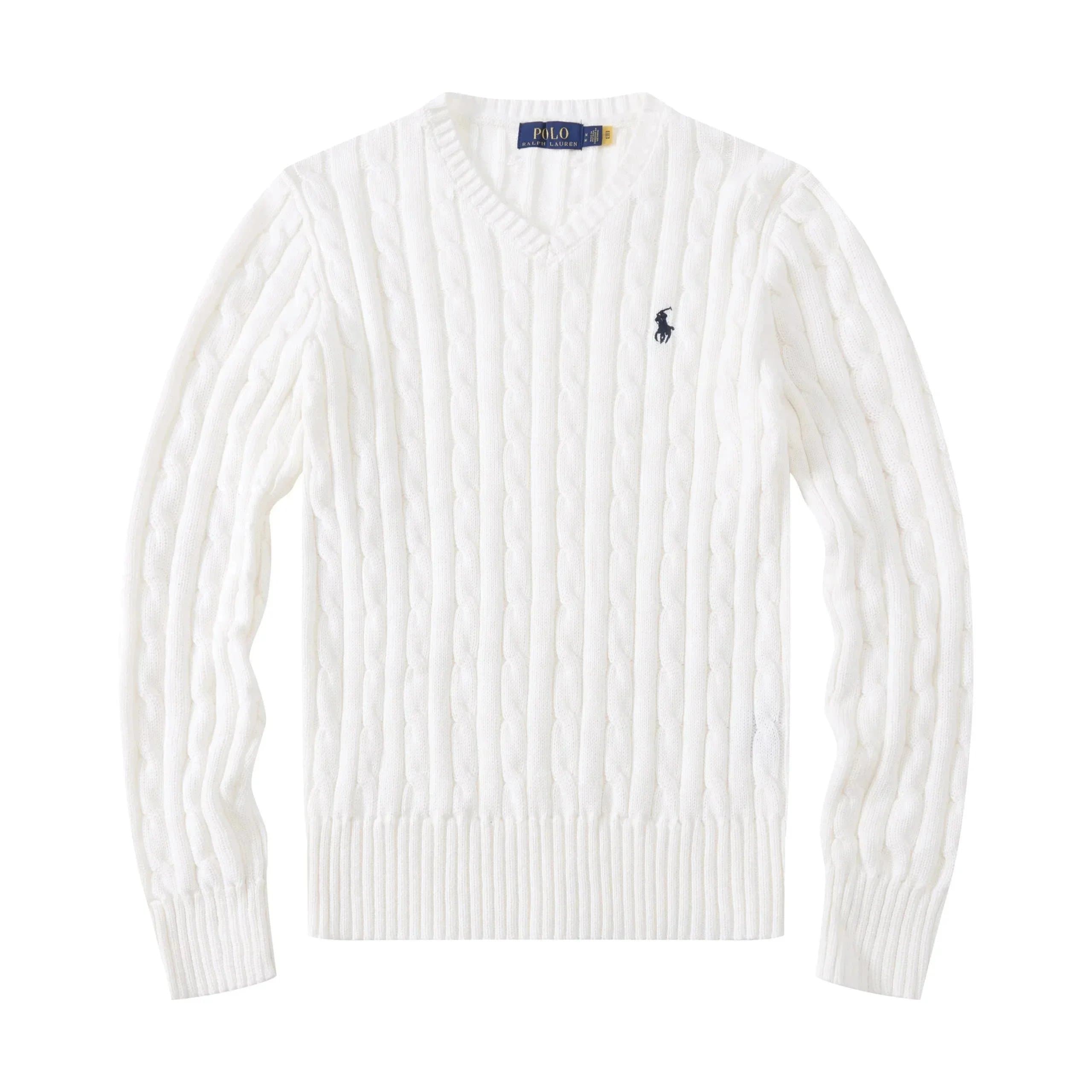 Polo Ralph Lauren Cable Knit Sweater Heather Grey — 32