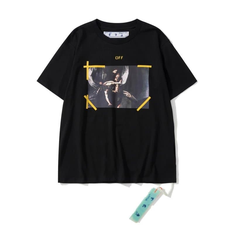 Off-White T-Shirt Diagonal Lines — 32