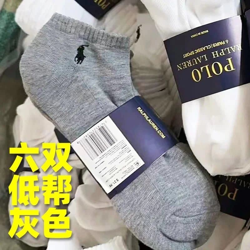 Polo Ralph Lauren Classic Sport Socks 6-Pack Low-Cut