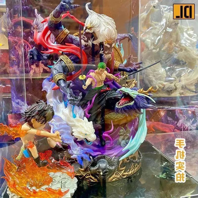 One Piece Action Figure Set Roronoa Zoro vs Kaido