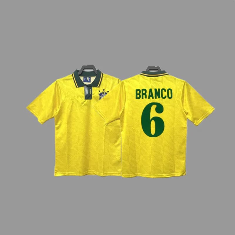 Nike Brazil National Team Jersey Junior Size — 1991-93巴西主场+印6号