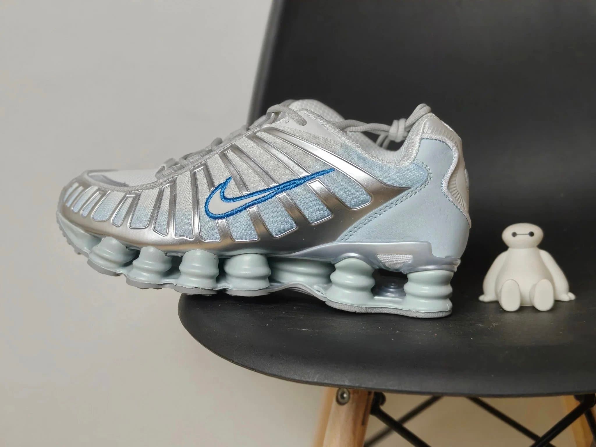 Nike Shox TL Metallic Silver Blue