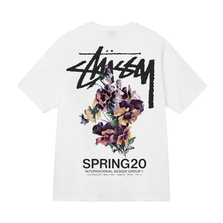 Stüssy Wizard Graphic Tee Blue Star Wizard — 白色【花束】