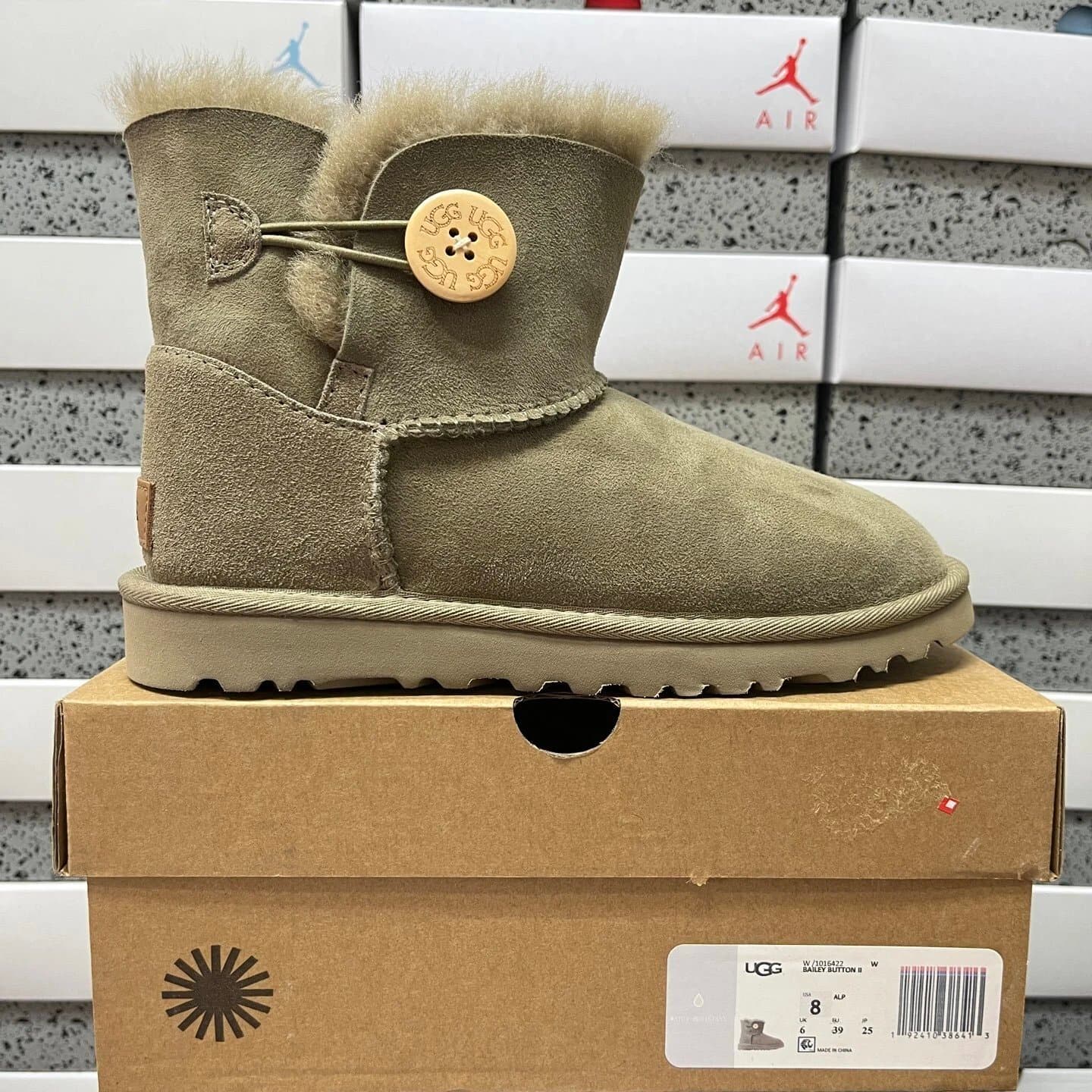 UGG EverSheepskins Shearling Lined Slipper — Top UGG 016422 中筒灰色（36-40）