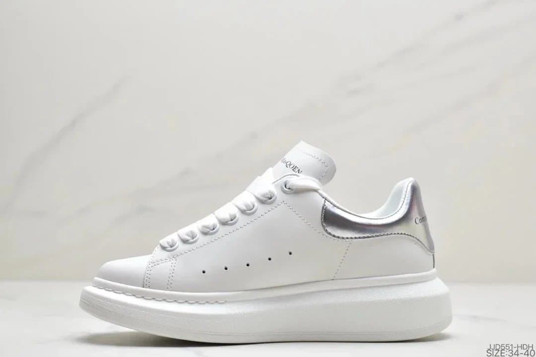 Alexander McQueen Oversized Sneaker Silver Accent