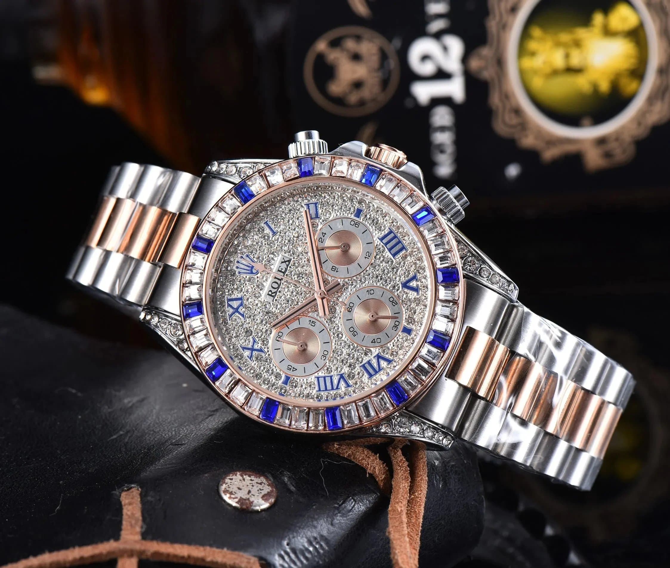 Rolex Daytona Chronograph Diamond Pave Dial with Sapphire Bezel
