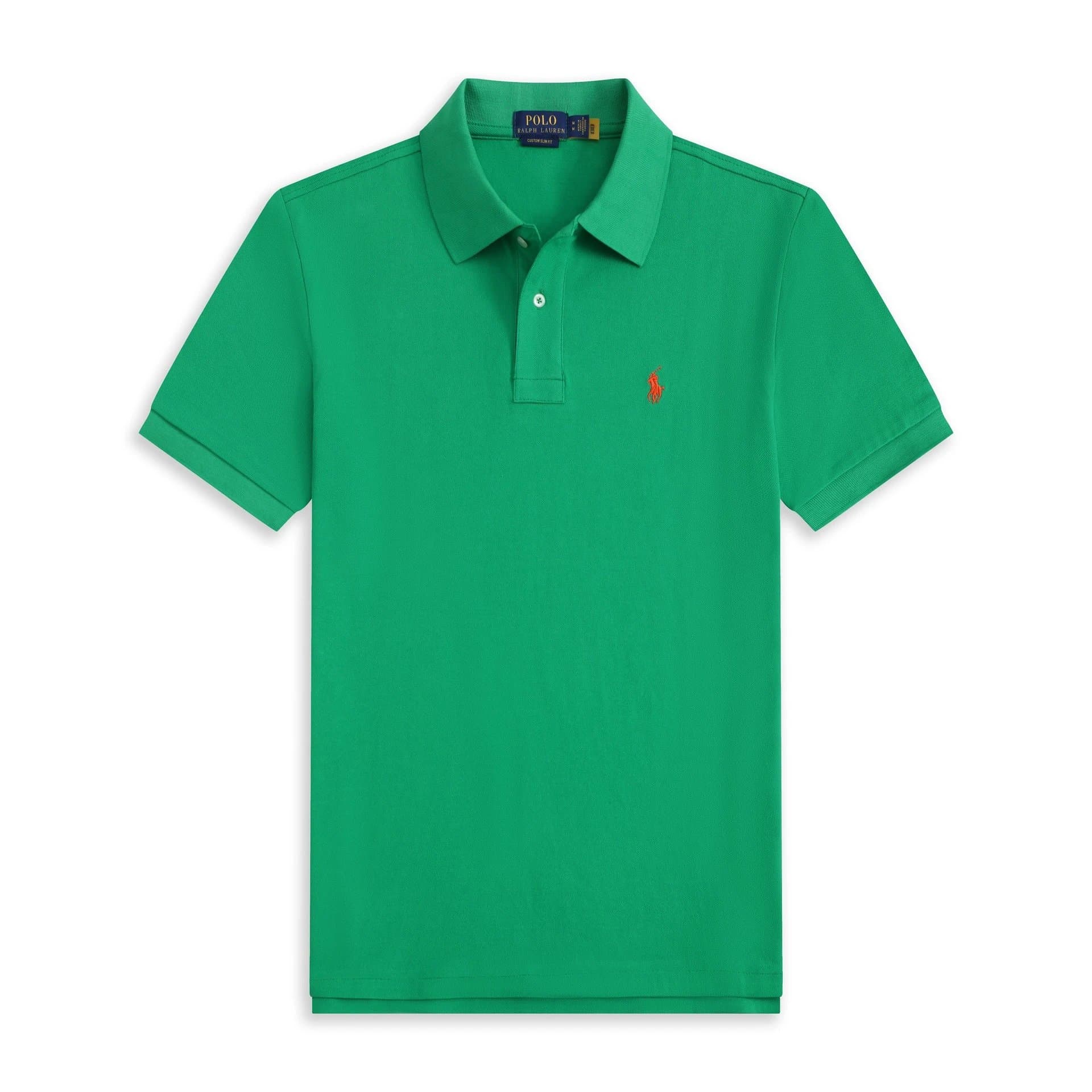 Polo Ralph Lauren Polo Shirt Heather Grey — 绿色橙标