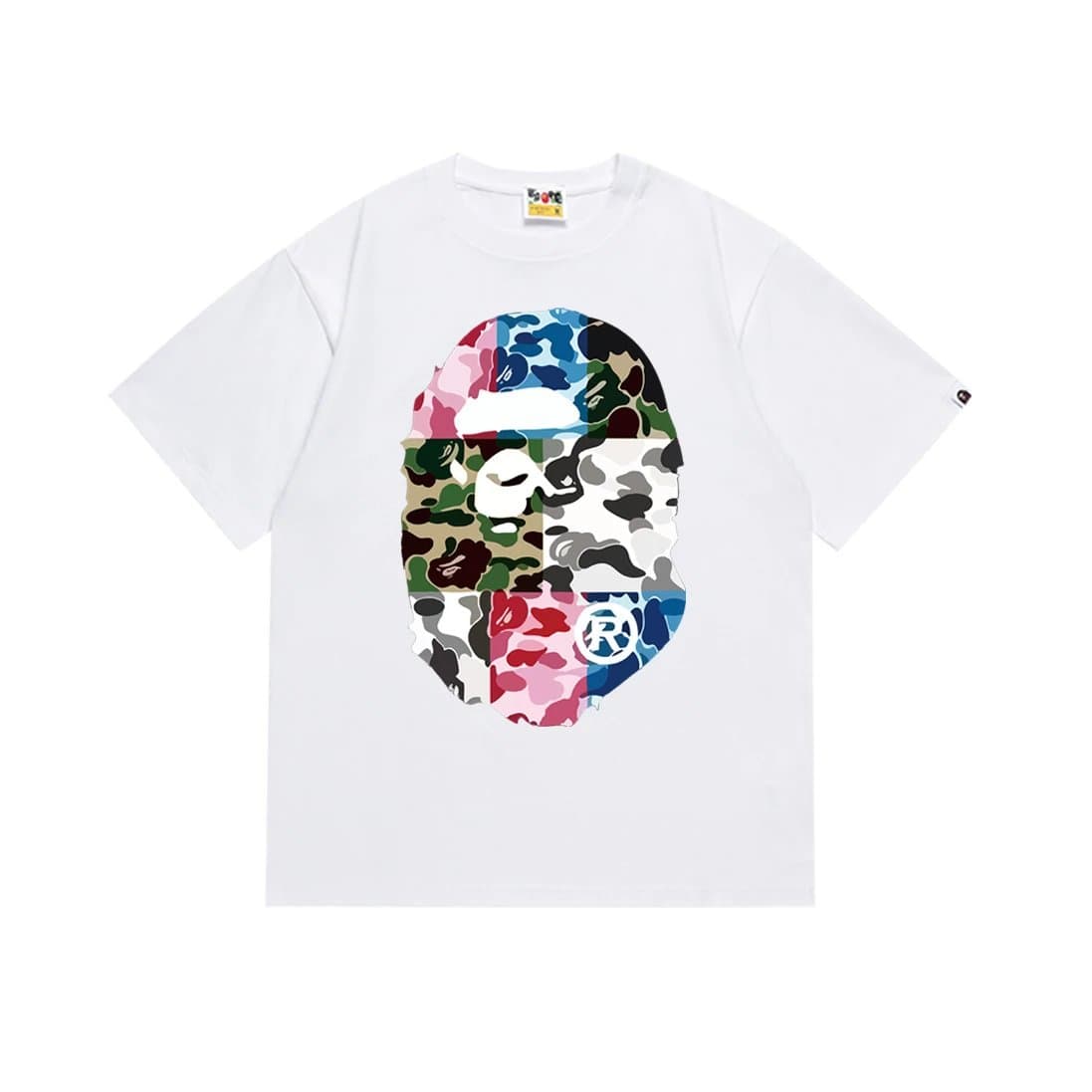 BAPE Graphic Tee Ape Head Print — 148白