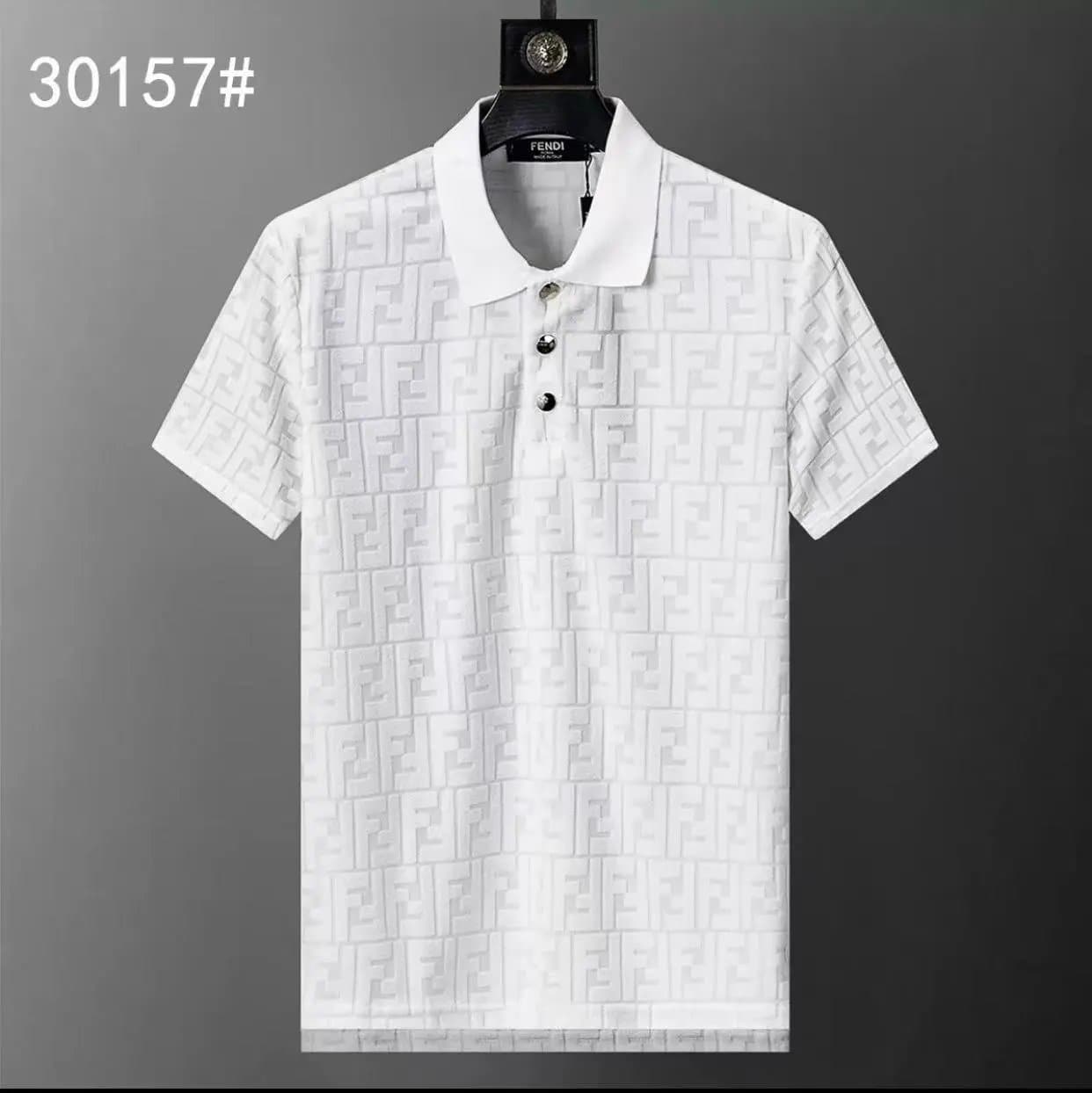 Moncler Polo Shirt Contrast Trim — 30072白色