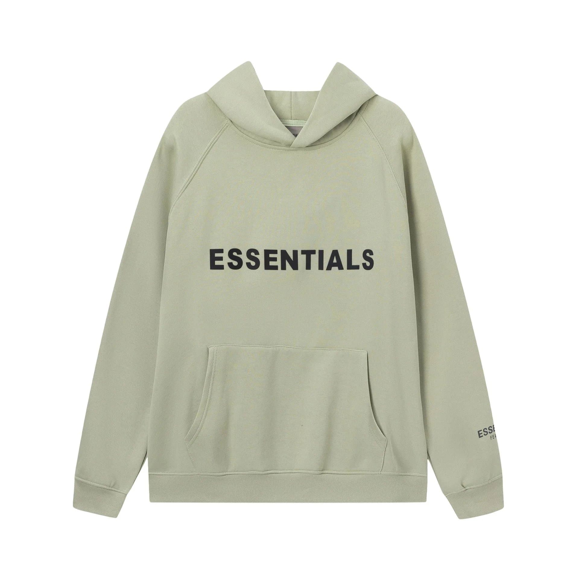 Fear of God Essentials Logo Hoodie Essentials — 抹茶绿