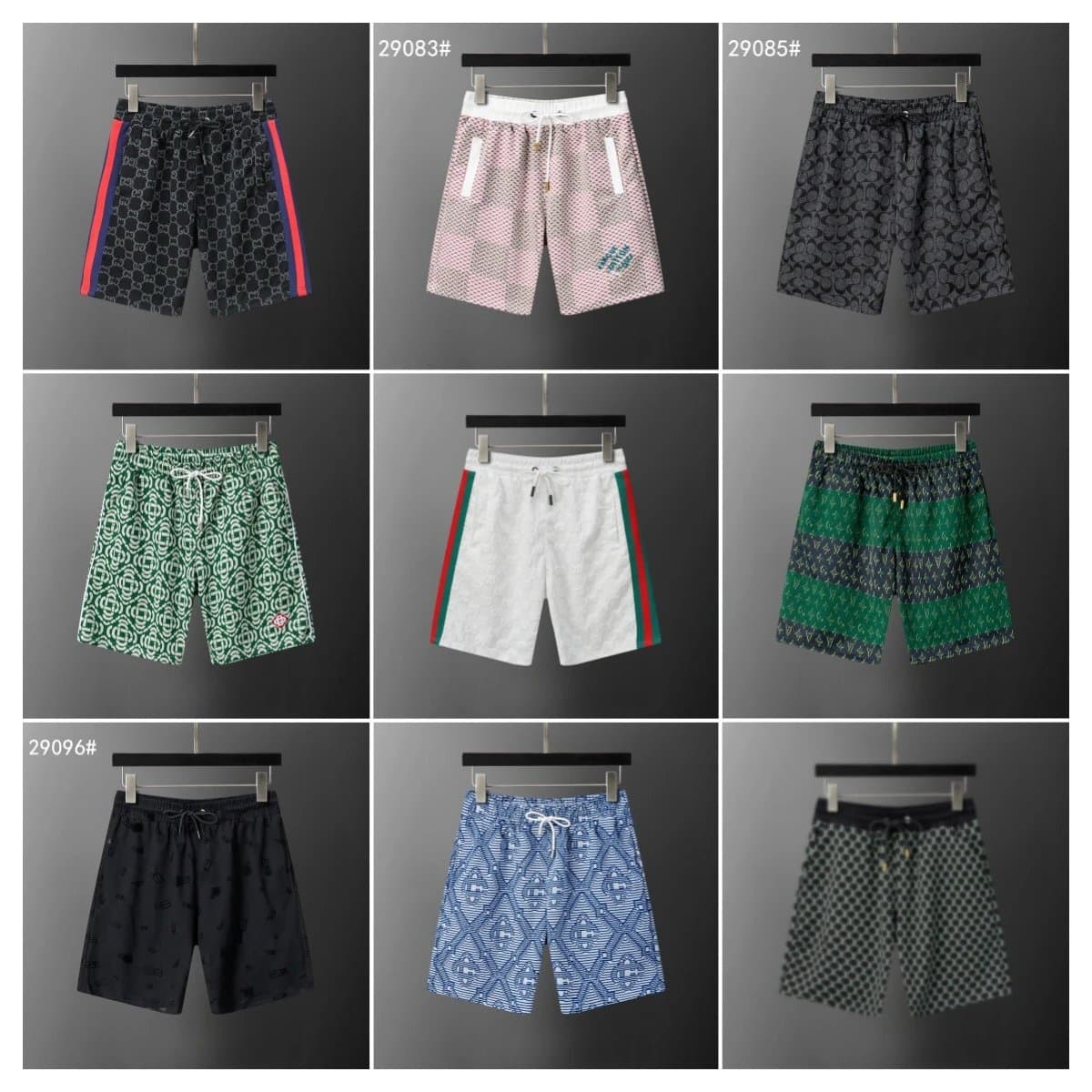 Gucci GG Web Shorts Monogram Stripe — 29091白色