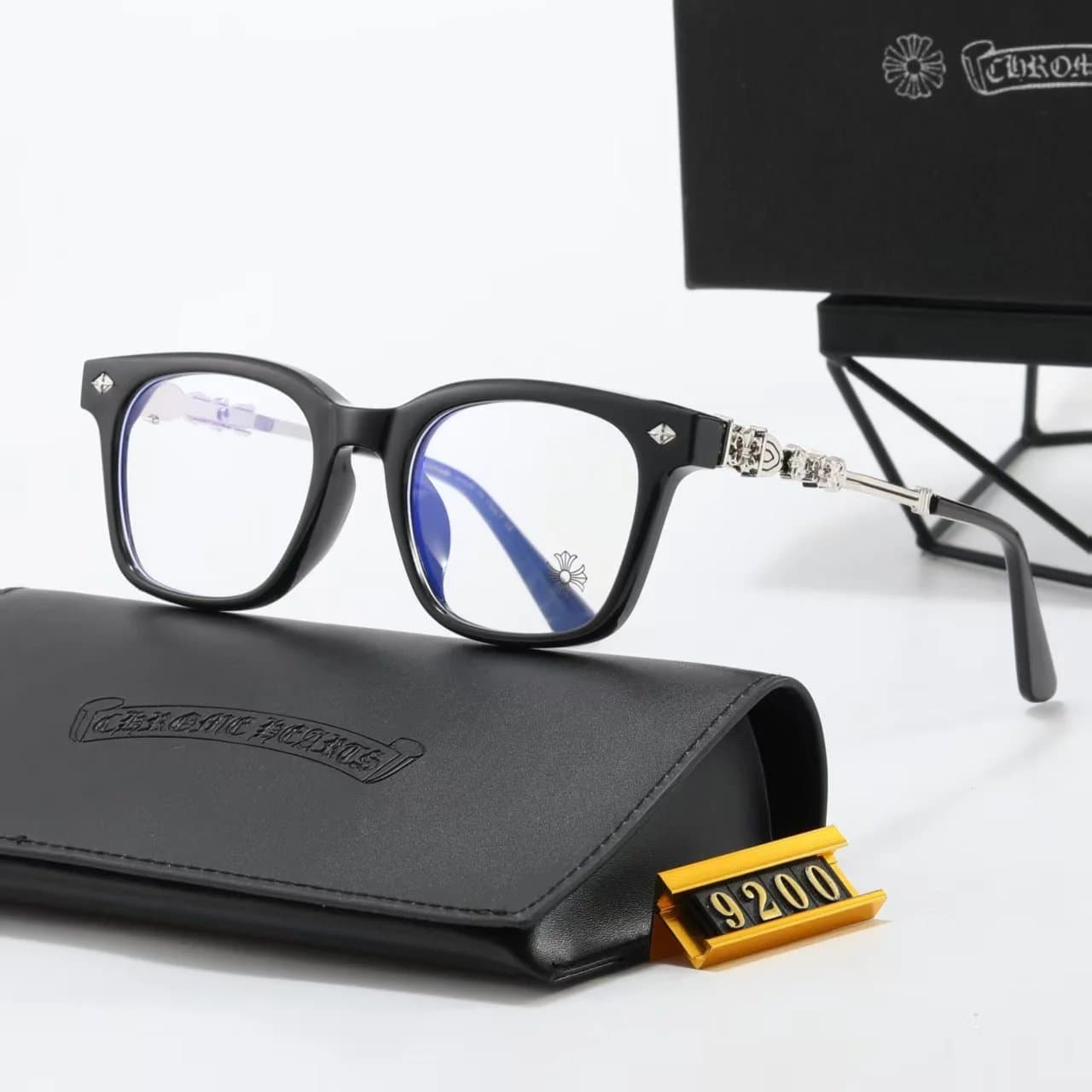 Optical Frame Chrome Hearts Logo Detail