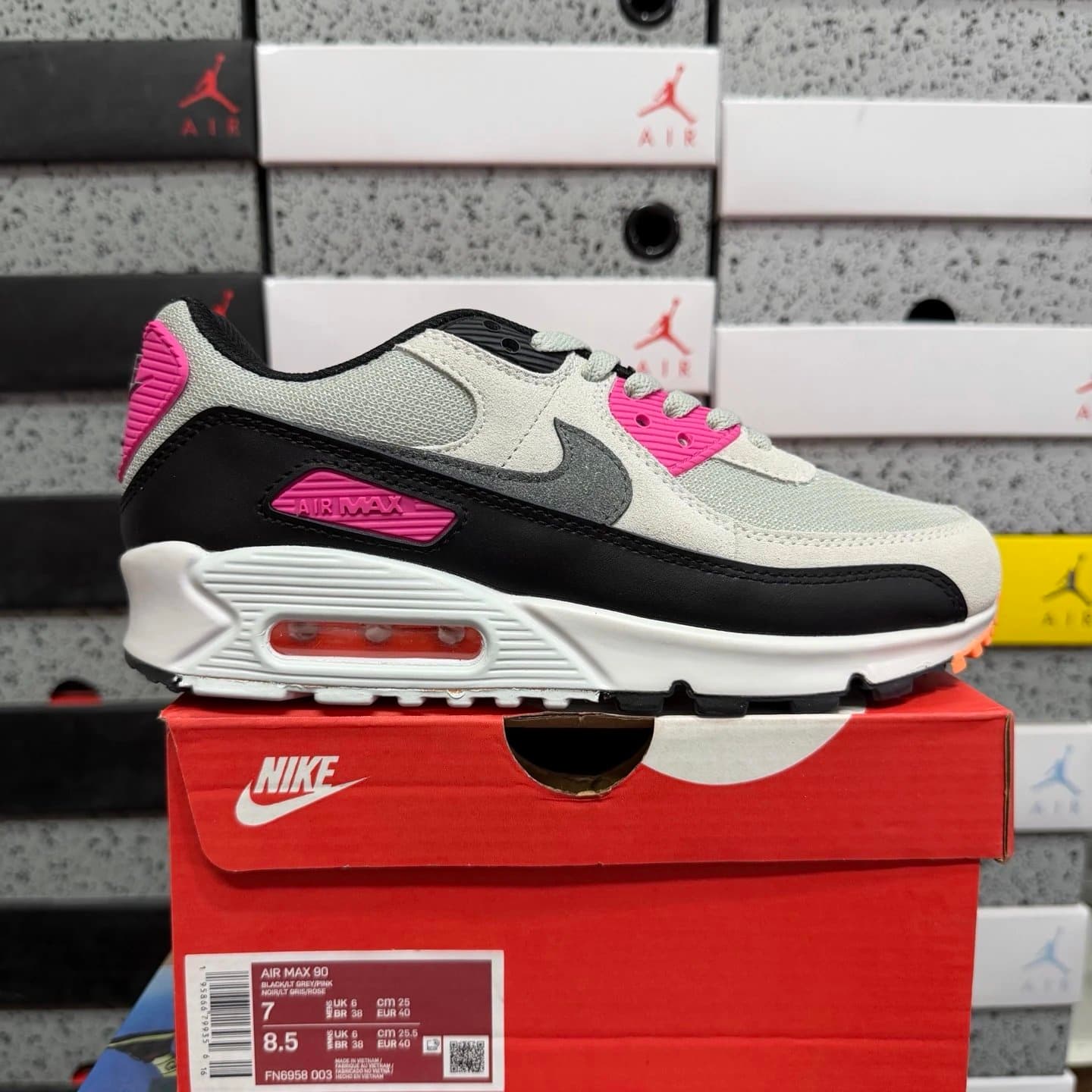 Nike Air Max 90 Black/Orange — FN6958   003