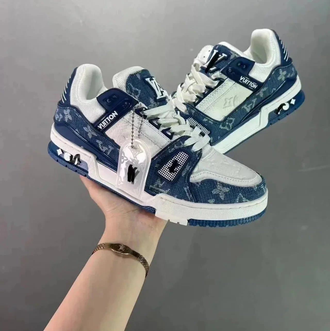 Louis Vuitton LV Trainer Monogram Denim