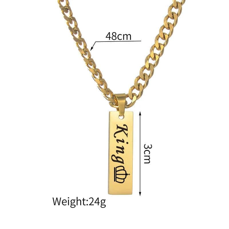 Chrome Hearts Link Bracelet Polished — Gold Necklace Engraving